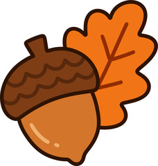 Autumn Acorn with Oak Leaf © 진선 김