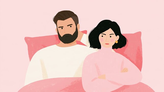 Couple conflict: sulky due to misunderstanding