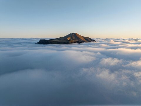 High Altitude Cloud Sea Snaefellsnes Aerial