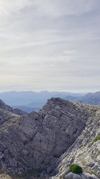 Majestic Vertical Scenery of the Dramatic Taurus Mountains at Sunset