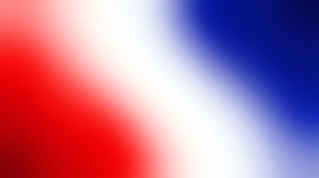 Red white and blue gradient background with blurred color transition