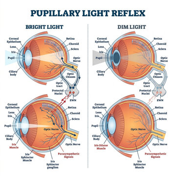 Pupillary Light Reflex and Neural Regulation