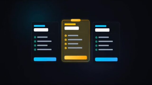 UI UX design pricing plans template with subscription options