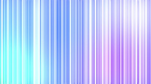 シアンから紫のグラデーションに輝く縦ストライプのサイバーシームレスループ動画素材 / Radiant vertical stripe seamless loop background in cyan blue purple gradient