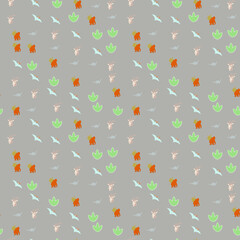 Cartoon Dinosaur and Animal Pattern © xie