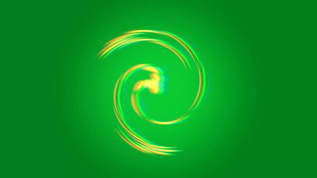 Abstract lorenz butterfly attractor animation with glowing colorful