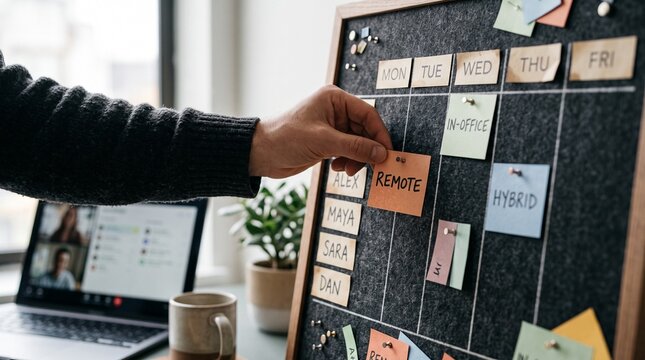Remote Work Task Planning on a Kanban Board