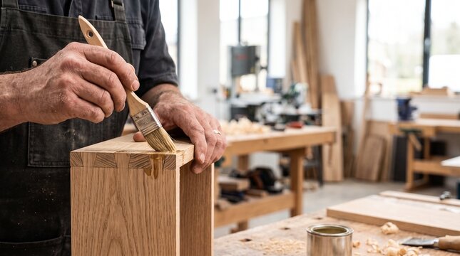 Joiner Gluing a Dovetail Joint