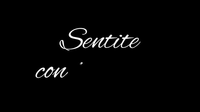 Handwritten calligraphy animation writes the Italian phrase Sentite condoglianze, meaning heartfelt condolences. Flowing script in white-on-black and black-on-white for funeral and sympathy themes.