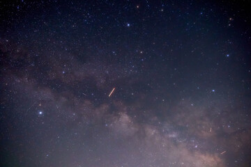 Fototapeta premium Summertime Milky Way stars and constellations.