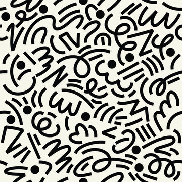 Monoline Seamless Pattern