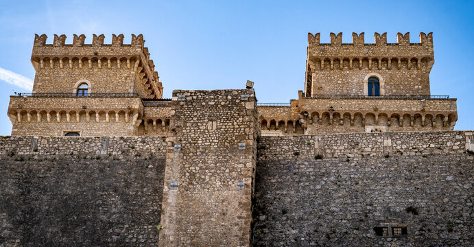 Majestic Historic Castle with Twin Towers
