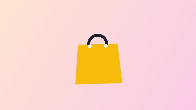Shopping bag animation sequence