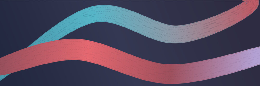 Jetstream Script: ultra wide gradient background featuring a long asymmetric flourish with parallel cuts for banners and covers