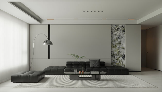 Modern Warm luxury cozy Living Room