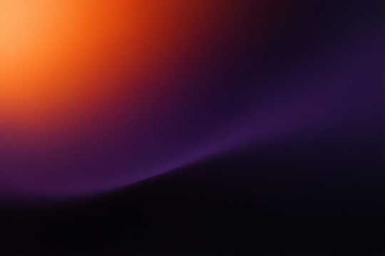 Orange corner glow fading into dark purple grain gradient