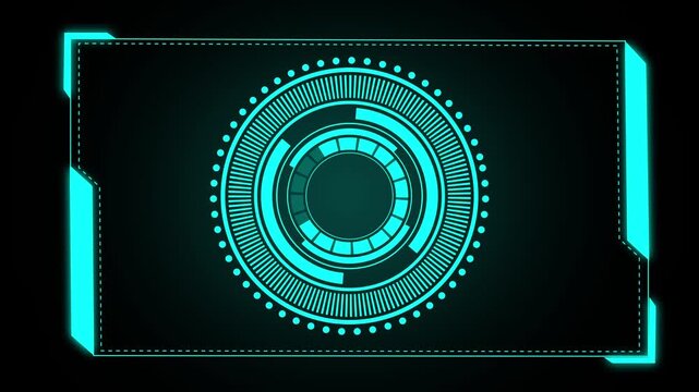 Interface panel animation displays technological data modules on dark. User dashboard data coordinates guide interface panel. Consoles operate with interface panel.