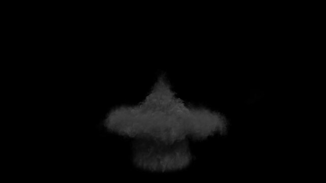 Atomic bomb mushroom cloud nuclear explosion