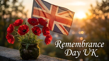 Fototapeta premium Honoring the fallen a remembrance day tribute in the uk reflecting on sacrifice and peace remembering those who served and gave their