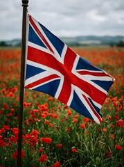Fototapeta premium Remembering the fallen a poignant remembrance day scene in the uk honoring those who served and sacrificed for freedom and peace with