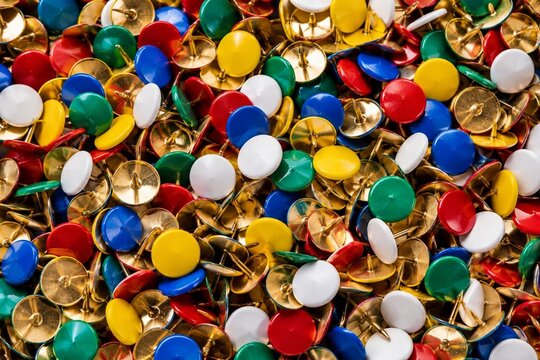Thumbtacks Background. Stationary Background.