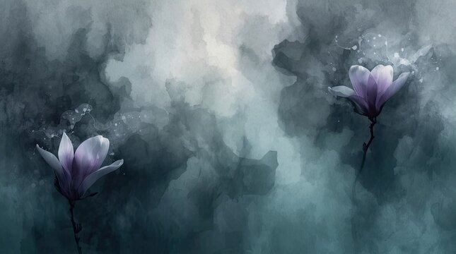 smoky teal and gray textured