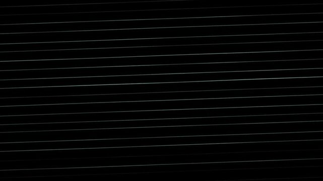 CRT retrace lines overlay with flickering diagonal phosphor glow and subtle beam jitter on black, vintage television interference, seamless loop