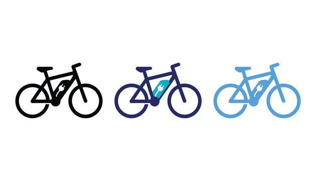 Set of ebike icons vector illustration