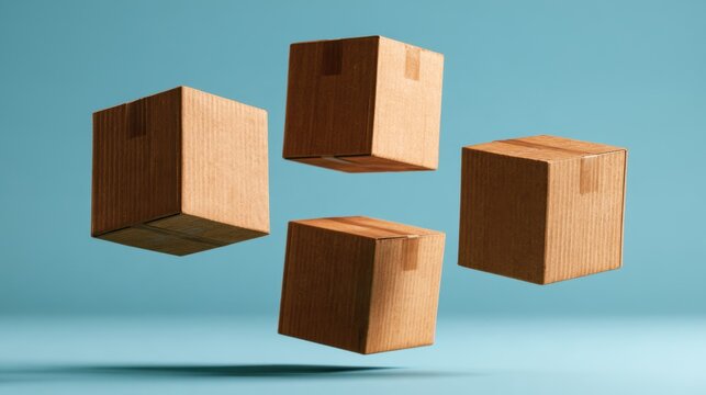 Stack of cardboard shipping boxes various sizes,Christmas gifts on snow,xmas,santa,merry christmas,unboxing,shopping online,Present,birthday,valentine day,delivery holiday concept.,copy space.