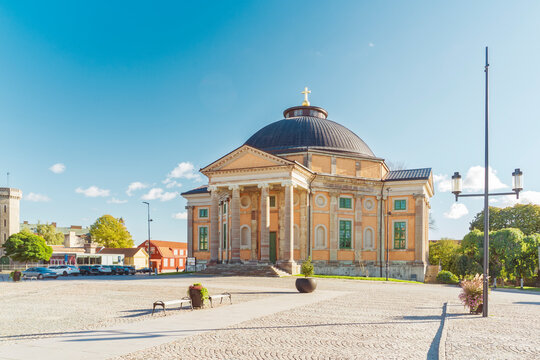 The historic church stands on Stortorget square in Karlskrona Sweden