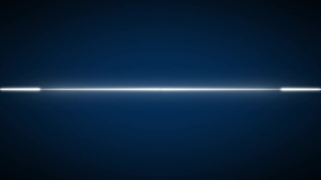 Horizontal line animation glows with segmented digital pulse intervals. Cyberspace telemetry coordinates shift along horizontal line. Electronic signals guide the line.