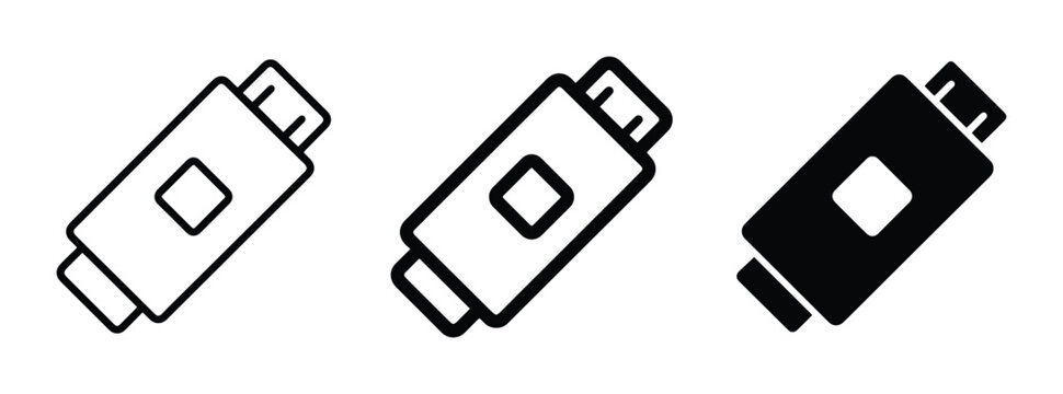 Flash drive vector icons for logo and web