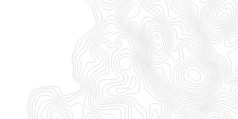 White topography map line geometric grid outline curve counter map wavy design. topography relief discovery area black spiral line space landscape texture background. © Murshid123