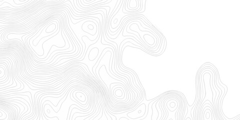 geometric white topography map line grid outline curve counter map wavy design. topography grid paper relief discovery area map black spiral line space. landscape texture background. © Murshid123