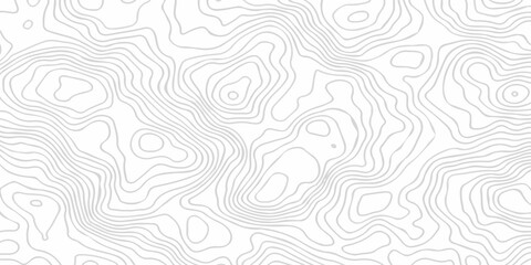geometric white topography map line grid outline curve counter map wavy design. topography grid paper relief discovery area map black spiral line space. landscape texture background. © Murshid123