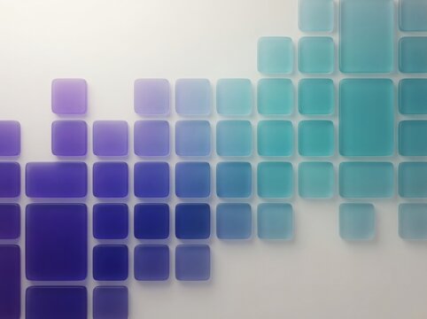 Violet Teal Rounded App Icon Tile Grid Abstract.