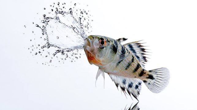 Curiosity and Speed of Archerfish Shooting Water in Mid Air