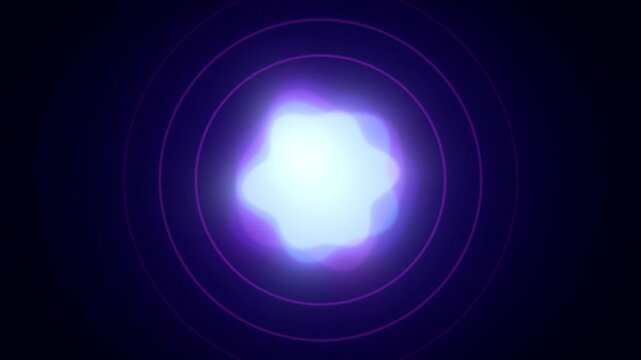 AI voice assistant glowing orb seamless loop for technology concepts