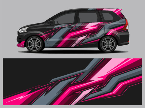 Pink Camouflage SUV Side View