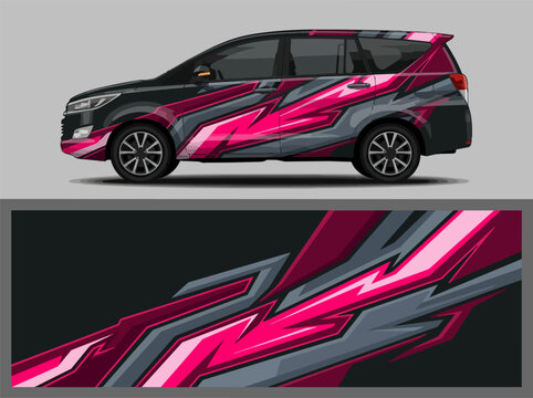 Pink Camouflage SUV Side View