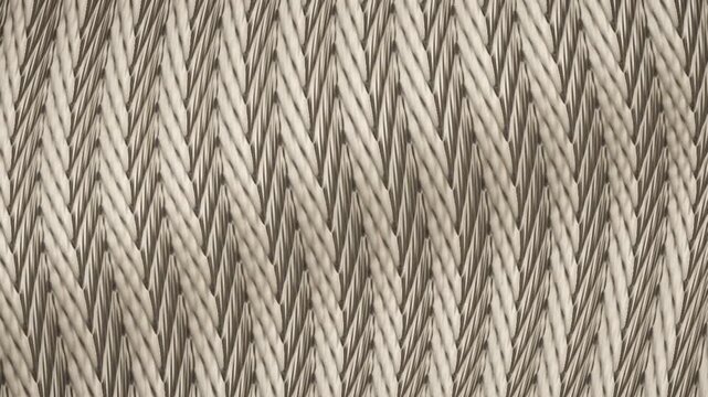 Knitted Wool Fabric Texture Close Up Seamless Loop in calm ivory tones