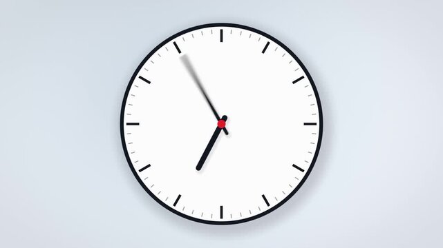 Clock time lapse hands spinning fast seamless loop