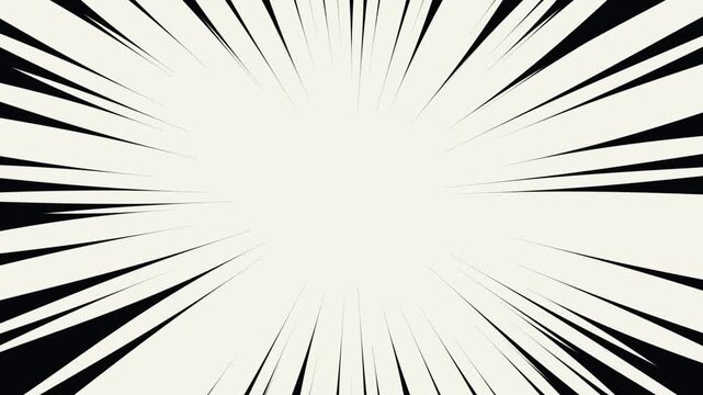 Comic speed lines manga action background seamless loop