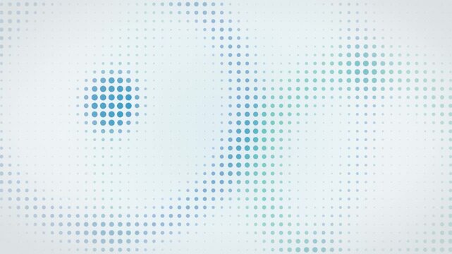 Dot grid ripple waves on white background seamless loop