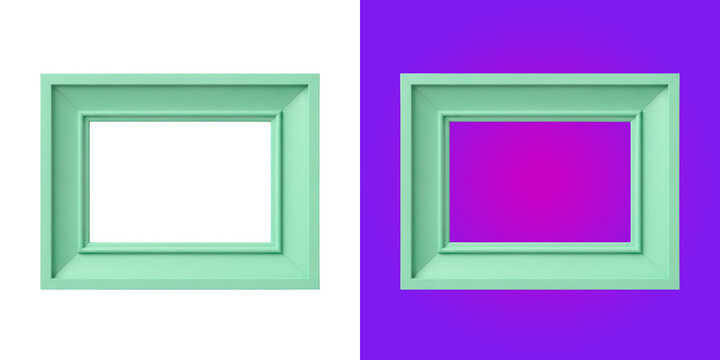 Mint Green Picture Frame for Home Decoration Design Graphics
