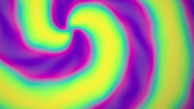 Neon rainbow swirl psychedelic gradient seamless loop