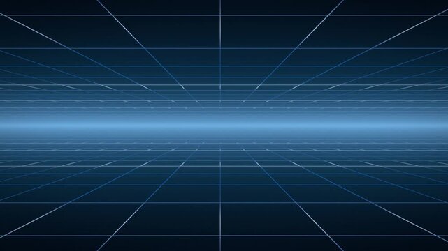 Perspective grid floor and ceiling horizon seamless loop
