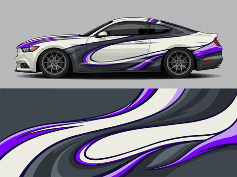 Sporty Car Racing Speed Illustration