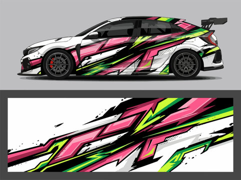 Stylish Racing Car Speed Design