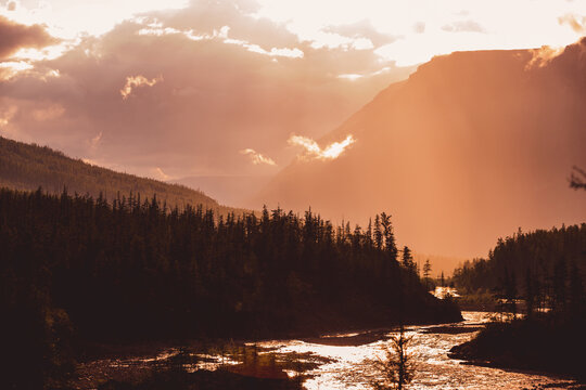 Hoisey River Gorge of Putorana Plateau. Russia